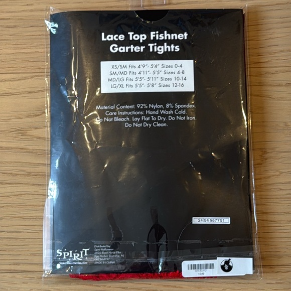 NWT Lace Top Fishnet Garter Tights - Picture 3 of 4